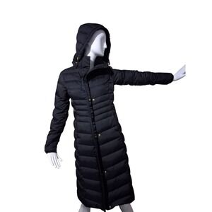 Lands' End Down Puffer Women's size‎ XXS Long Grungecore Gorpcore Jacket Winter